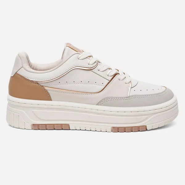 Tênis Offwhite Flatform Confort - Imagem 4