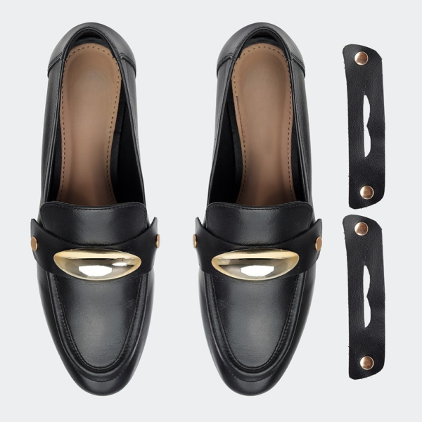 Loafer Preto em Couro com Fivelas Removíveis - Imagem 8