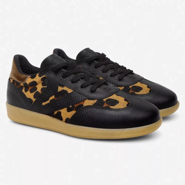 Tênis Feminino em Couro Animal Print Leopardo - Imagem 3