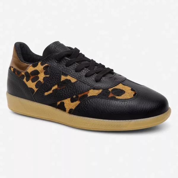 Tênis Feminino em Couro Animal Print Leopardo - Imagem 2