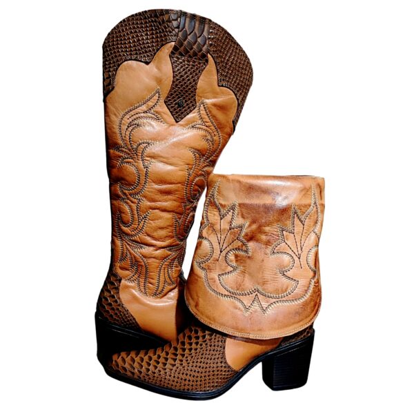 Bota Feminina New Western Couro Café Havana - Imagem 3
