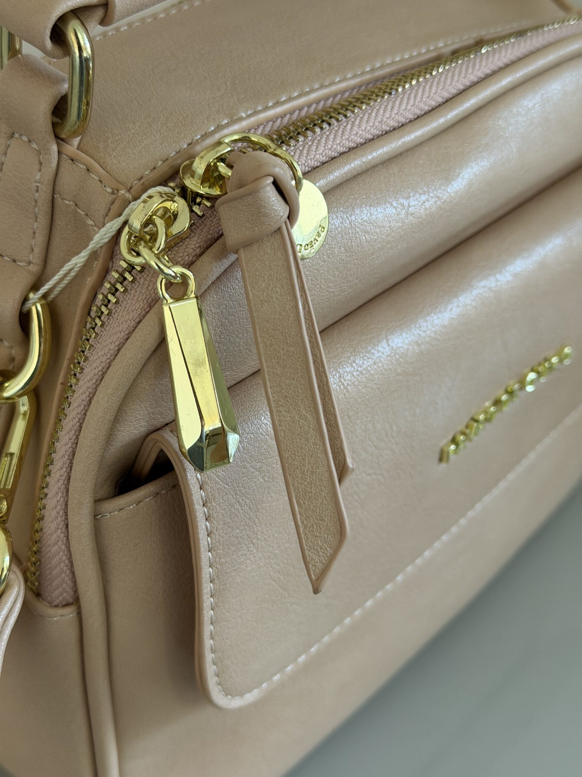 Bolsa Feminina Rosé com Alça de Mão + Alça Transversal Removível - Média - Imagem 3