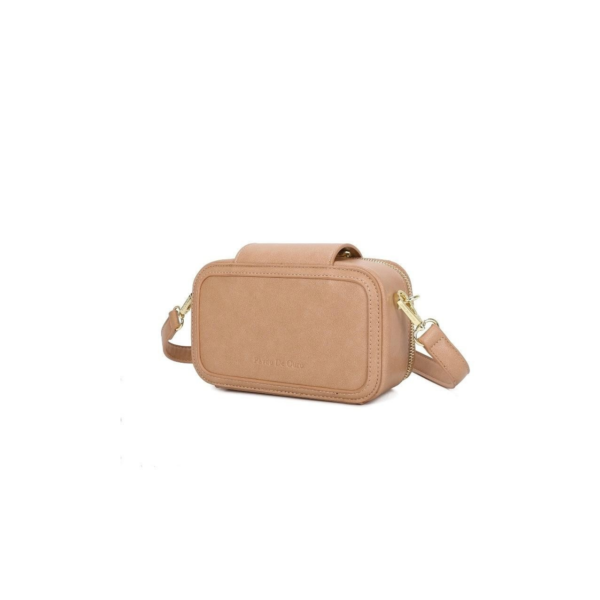 Bolsa Feminina Tiracolo Estruturada Pequena - Marrom - Imagem 4
