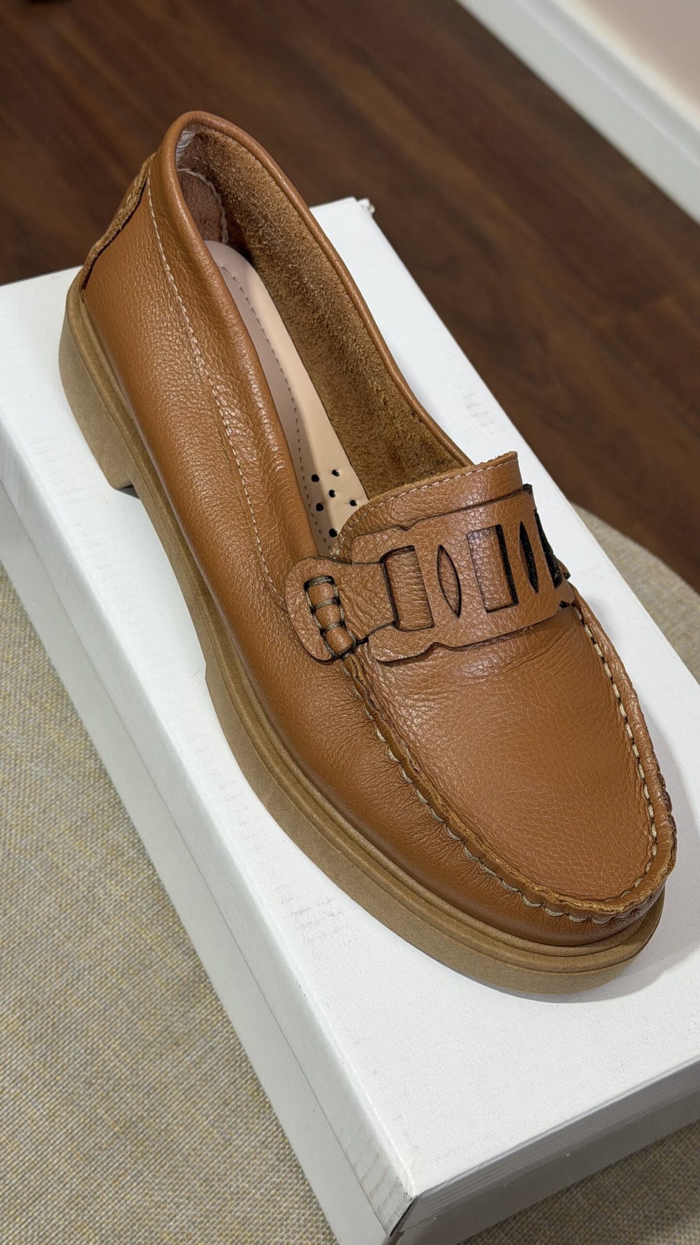 Mocassim Cappuccino em Couro Legítimo Zêmel - Imagem 2